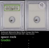 Authentic Meteorite-Space Rock Campo Del Cielo, Argentina Discovered 1576 AD <.10g crystal Graded By