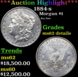 ***Auction Highlight*** 1884-s Morgan Dollar $1 Graded ms62 details By SEGS (fc)