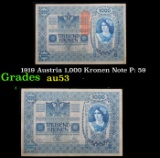 1919 Austria 1,000 Kronen Note P: 59 Grades Select AU