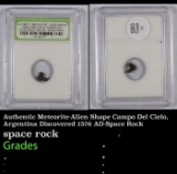 Authentic Meteorite-Alien Shape Campo Del Cielo, Argentina Discovered 1576 AD-Space Rock Graded By I