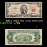 1953A $2 Red Seal United States Note Grades vf+