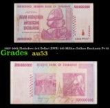 2007-2008 Zimbabwe 3rd Dollar (ZWR) 500 Million Dollars Banknote P# 82 Grades Select AU