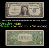 1957 **Star Note** $1 Blue Seal Silver Certificate Fr-1619* Grades vf+