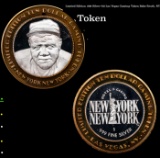 Limited Edition .999 Silver $10 Las Vegas Gaming Token Babe Rruth, NY Grades