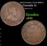 1903 Canada 1 Cent KM# 8 Grades xf+