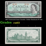 1967 Centennial Issue Canada 1 Dollar Banknote P# 84a Grades Select CU