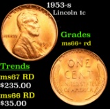 1953-s Lincoln Cent 1c Grades GEM++ RD