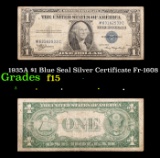 1935A $1 Blue Seal Silver Certificate Fr-1608 Grades f+