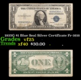 1935G $1 Blue Seal Silver Certificate Fr-1616 Grades vf+