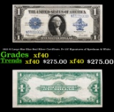 1923 $1 Large Size Blue Seal Silver Certificate, Fr-237 Signatures of Speelman & White Grades xf