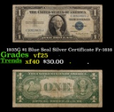 1935G $1 Blue Seal Silver Certificate Fr-1616 Grades vf+