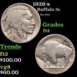 1926-s Buffalo Nickel 5c Grades f, fine