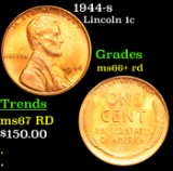 1944-s Lincoln Cent 1c Grades GEM++ RD