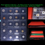Huge Liifetime Collection - Too Many Coins To Auction Individually - This Lot is For One Page of 20