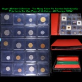Huge Liifetime Collection - Too Many Coins To Auction Individually - This Lot is For One Page of 20