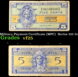 Military Payment Certificate (MPC)  Series 521 5c Grades vf+