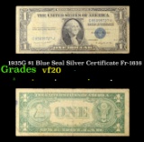 1935G $1 Blue Seal Silver Certificate Fr-1616 Grades vf, very fine