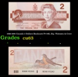 1986-1991 Canada 2 Dollars Banknote P# 94b, Sig. Thiessen & Crow Grades Select CU