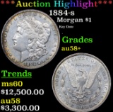 ***Auction Highlight*** 1884-s Morgan Dollar $1 Graded au58+ By SEGS (fc)