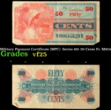 Military Payment Certificate (MPC)  Series 661 50 Cents Fr. M904 Grades vf+