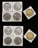 Group of 5 Casino Tokens
