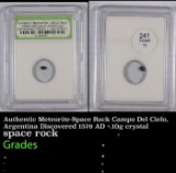 Authentic Meteorite-Space Rock Campo Del Cielo, Argentina Discovered 1576 AD <.10g crystal Graded By