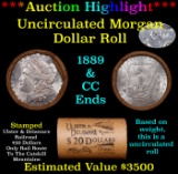 ***Auction Highlight*** 1889 & CC Uncirculated Morgan Dollar Shotgun Roll (fc)