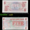 1972 British Armed Forces 6th Series 2nd Series Issue 5 New Pence Special Voucher P# M47 Grades Gem
