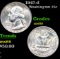 1947-d Washington Quarter 25c Grades GEM+ Unc