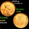 1943-p Lincoln Cent 1c Grades GEM+ Unc