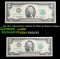 Set of 2 Concecutive 2003A $2 Federal Reserve Notes Grades Gem+ CU