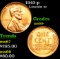 1957-d Lincoln Cent 1c Grades GEM+ Unc RD