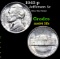 1942-p Jefferson Nickel 5c Grades Choice Unc 5fs