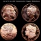 Lot of 4 1oz .999 Commerative Copper Medalions