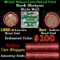 Mixed small cents 1c orig shotgun roll, 1930-s Lincoln Cent, Wheat Cent other end, Nathan's Brandt W