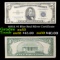 1953A $5 Blue Seal Silver Certificate Grades Select AU