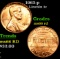 1963-p Lincoln Cent 1c Grades GEM+ Unc RD