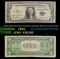 1935E $1 Blue Seal Silver Certificate Intresting Seral # 67777706 Fr-1614 Grades vf+