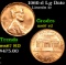 1960-d Lg Date Lincoln Cent 1c Grades GEM++ Unc RD