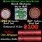 Mixed small cents 1c orig shotgun roll, 1943-p Steel Cent, Wheat Cent other end, Nathan's Brandt Wra