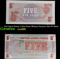 1972 Great Britain 5 New Pence Military Payment Note P# M44A Grades Gem+ CU