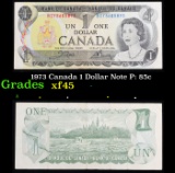 1973 Canada 1 Dollar Note P: 85c Grades xf+