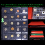 Huge Liifetime Collection - Too Many Coins To Auction Individually - This Lot is For One Page of 20