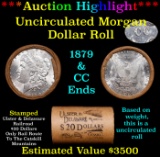 ***Auction Highlight*** 1879 & CC Uncirculated Morgan Dollar Shotgun Roll (fc)