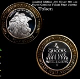 Limited Edition .999 Silver $10 Las Vegas Gaming Token Four queens