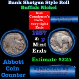 Buffalo Nickel Shotgun Roll in Old Bank Style 'Bell Telephone'  Wrapper 1934 &p Mint Ends