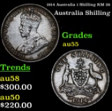 1914 Australia 1 Shilling KM: 26 Grades Choice AU