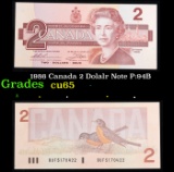 1986 Canada 2 Dolalr Note P:94B Grades Gem CU
