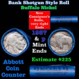 Buffalo Nickel Shotgun Roll in Old Bank Style 'Bell Telephone'  Wrapper 1935 &p Mint Ends