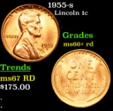 1955-s Lincoln Cent 1c Grades GEM++ RD